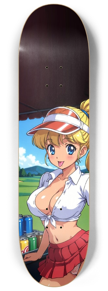 TITS - BEER CART GIRL (SFW) SKATEBOARD DECK 