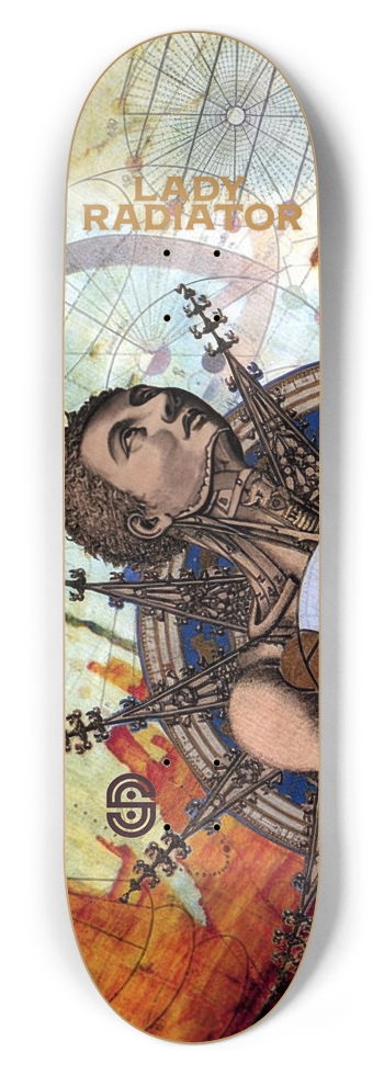 Lady Radiator x Space Gas 8-1/2 Skateboard Deck