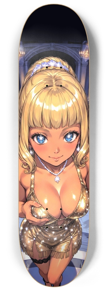 TITS - BLONDE GATSBY GIRL (SFW) SKATEBOARD DECK 