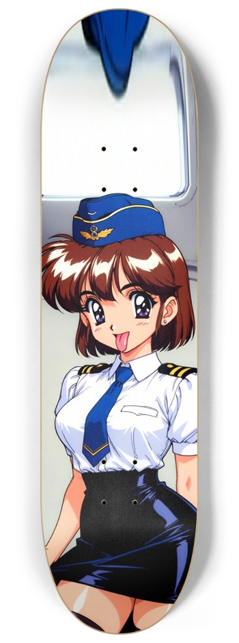 TITS - FLIGHT ATTENDENT (SFW) SKATEBOARD DECK 8-1/4 Skateboard Deck