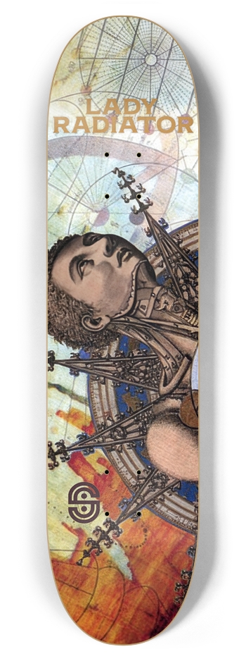 Lady Radiator x Space Gas 7-7/8 Skateboard Deck