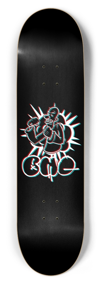 BMC Knock Out Glitch 8-1/2 Skateboard Deck
