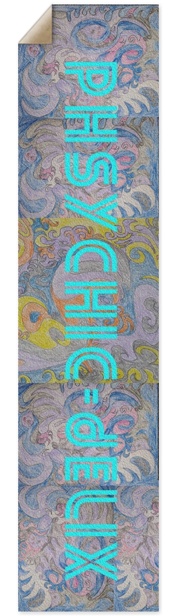 Phsychic-delix Griptape #4 Griptape for Longboards