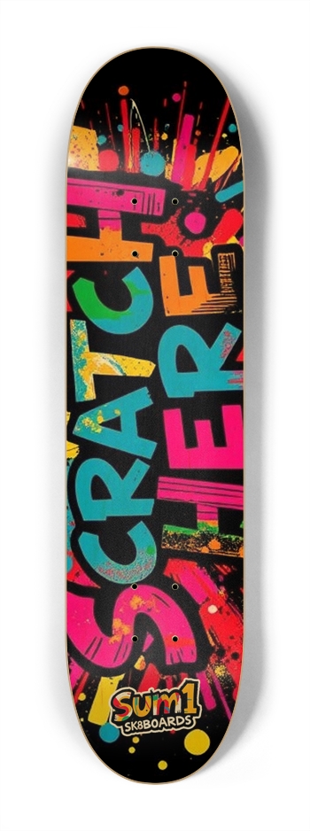 sum1sk8boards scratch here 7.25 popsicle skateboard 7-1/4 Mini/Kid Skateboard