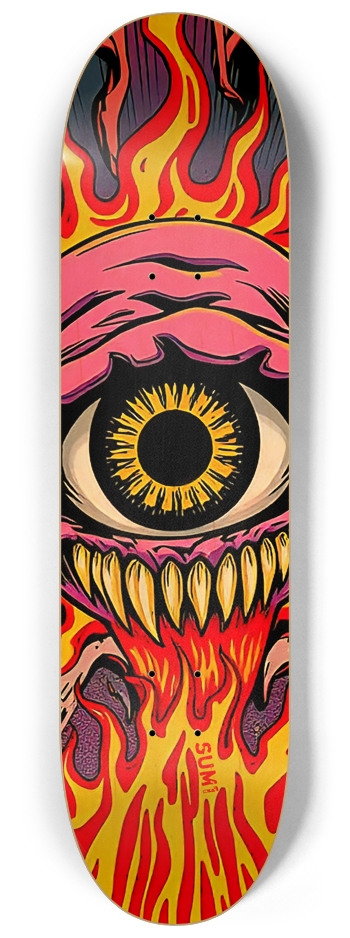 sum1sk8boards eyeball monster 8.25 popsicle skateboard