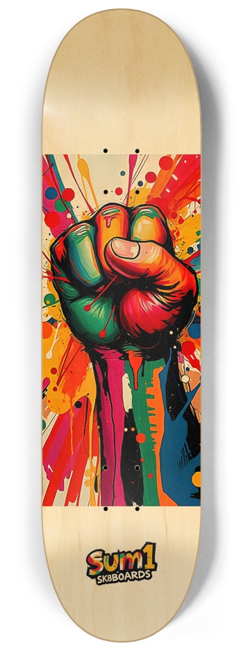 sum1sk8boards rise 8.25 popsicle skateboard  8-1/4 Skateboard Deck