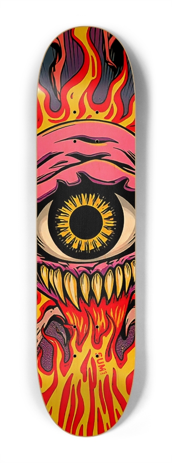 sum1sk8boards eyeball monster 7.25 popsicle skateboard