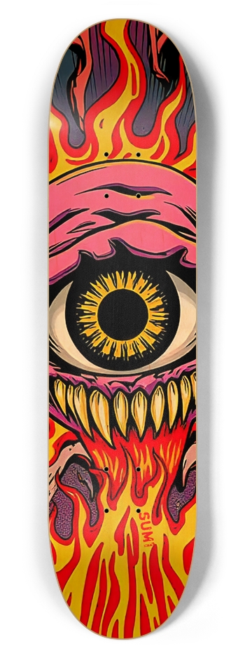 sum1sk8boards eyeball monster 7.62 popsicle skateboard 