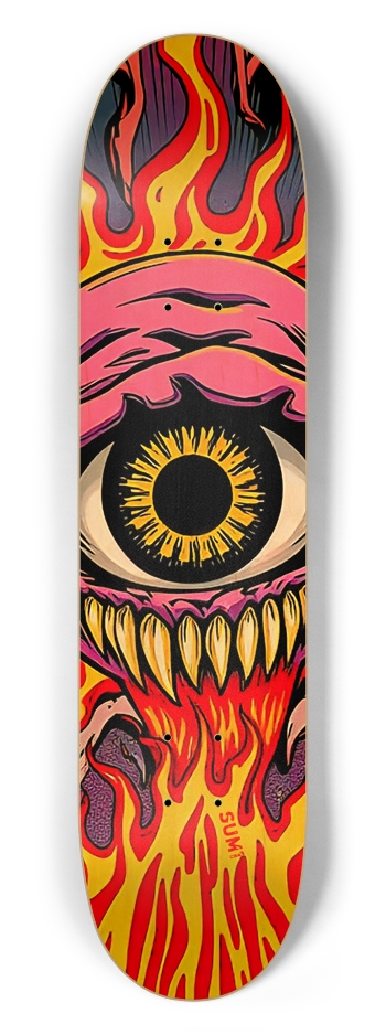 sum1sk8boards eyeball monster 7.5 popsicle skateboard 7-1/2 Skateboard Deck