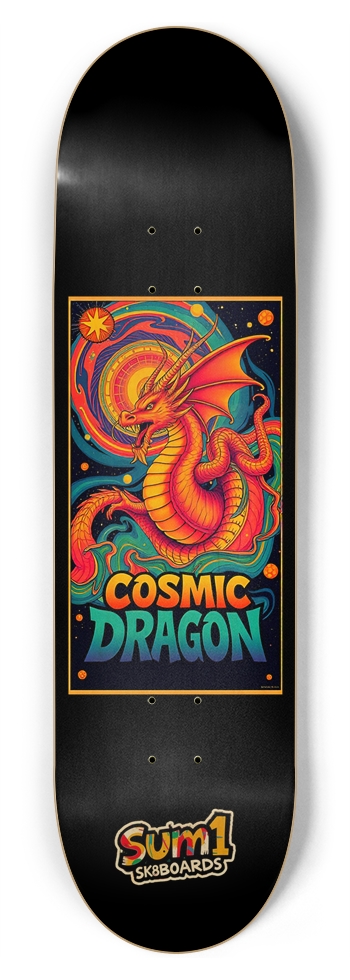sum1sk8boards cosmic dragon 8.75 popsicle skateboard 8-3/4 Inch Skateboard
