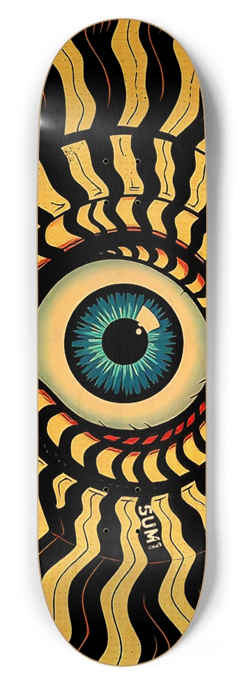 sum1sk8boards eyeball spiral 8.75 popsicle skateboard 8-3/4 Inch Skateboard