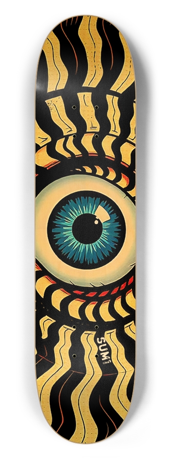 sum1sk8boards eyeball spiral 7.5 popsicle skateboard 