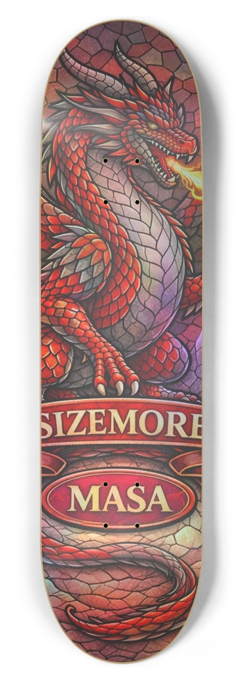 Masa Stained Glass Sizemore 8.5 8-1/2 Skateboard Deck