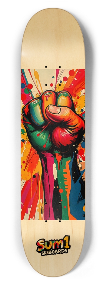 sum1sk8boards rise 7.62 popsicle skateboard  7-5/8 Skateboard Deck