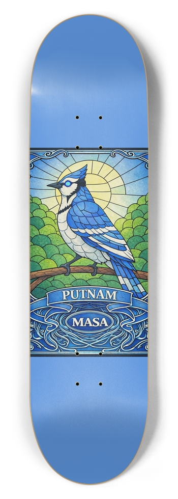 Masa Stained Glass Putnam V2 8.5 8-1/2 Skateboard Deck