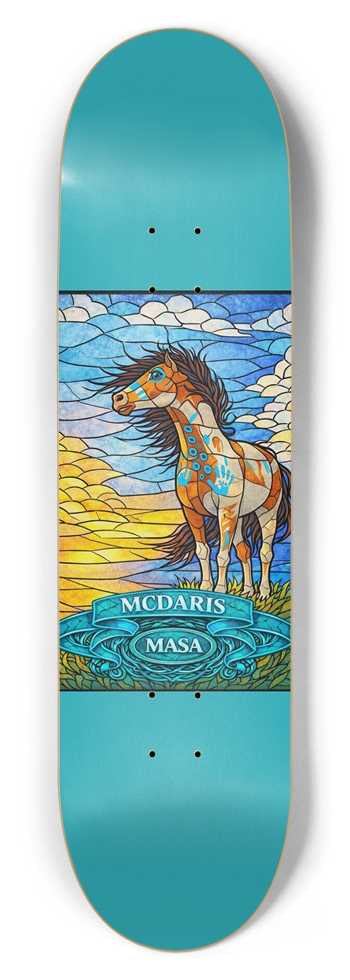 Masa Stained Glass Mcdaris V2 8.5 8-1/2 Skateboard Deck