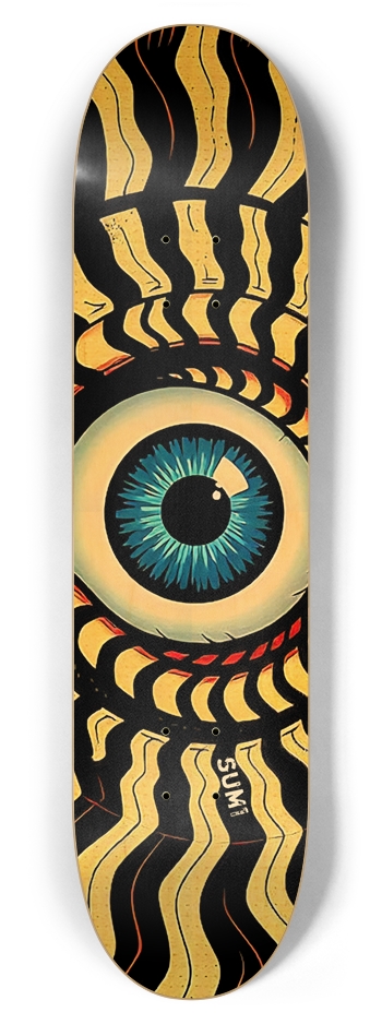 sum1sk8boards eyeball spiral 7.87 popsicle skateboard 