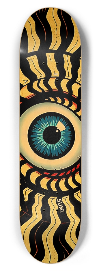 sum1sk8boards eyeball spiral 7.75 popsicle skateboard 