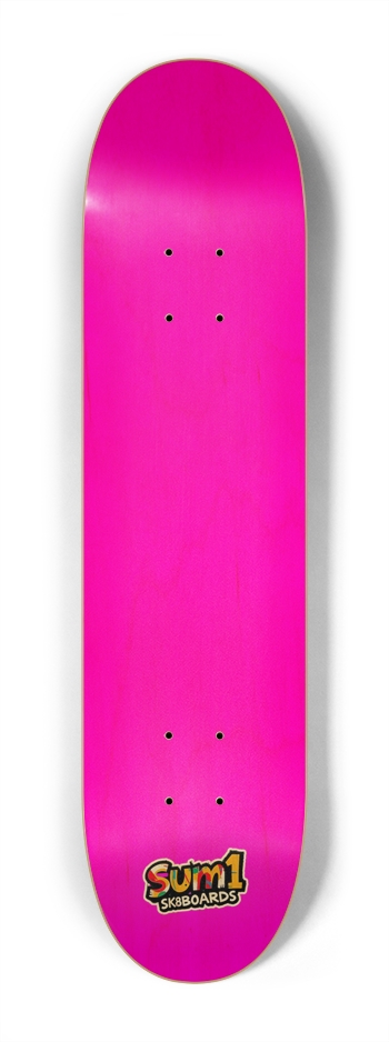 sum1sk8boards pink natural 7.25 popsicle skateboard 7-1/4 Mini/Kid Skateboard
