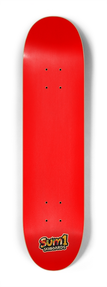 sum1sk8boards red natural 7.25 popsicle skateboard  7-1/4 Mini/Kid Skateboard