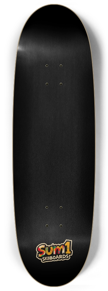 sum1sk8boards black natural egg shape skateboard Egg Shape