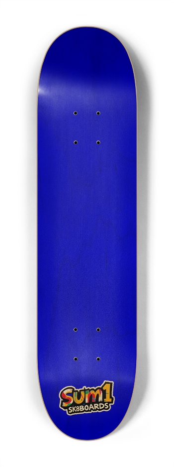 sum1sk8boards blue natural 7.25 popsicle skateboard  7-1/4 Mini/Kid Skateboard