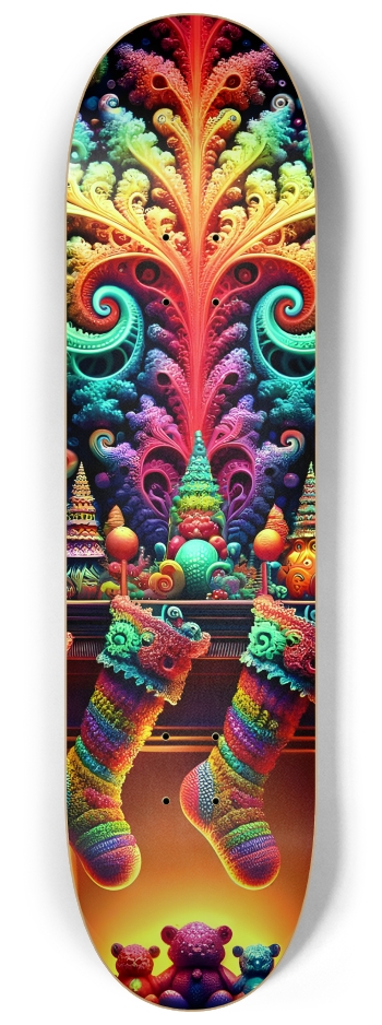 Psychedelic Fractal xmas Theme 8k 0034 #2