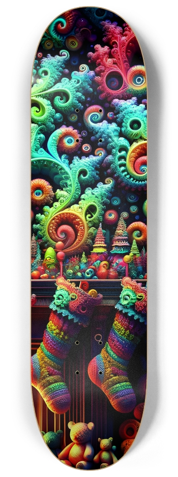 Psychedelic Fractal xmas Theme 8k 0034 #3