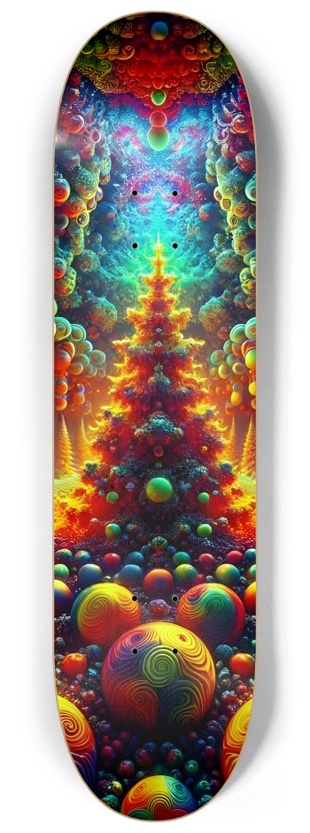 Psychedelic Fractal xmas Theme 8k 0031 #2