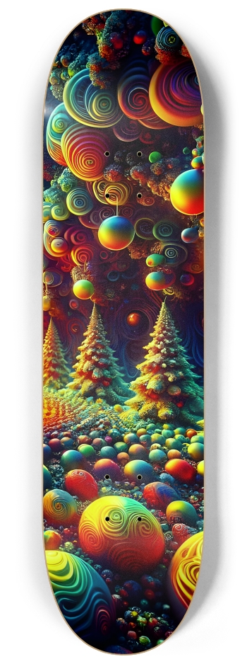 Psychedelic Fractal xmas Theme 8k 0031 #3
