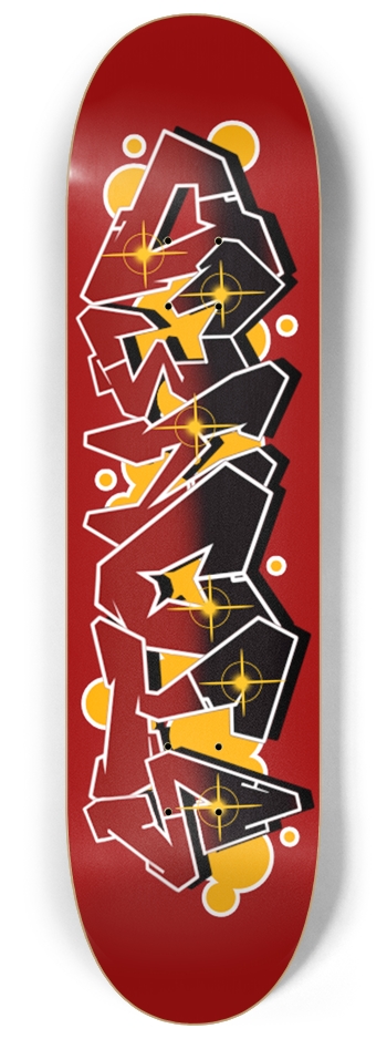 Stoned Graffiti Deck 8-1/4 Skateboard Deck