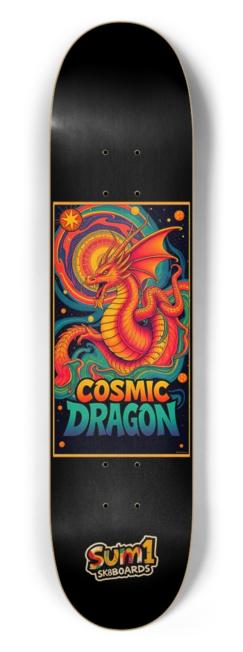 sum1sk8boards cosmic dragon 7.5 popsicle skateboard 7-1/2 Skateboard Deck