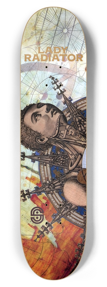 Lady Radiator x Space Gas 7.88" 7-7/8 Skateboard Deck
