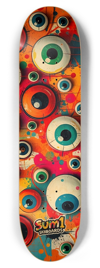 sum1sk8boards eyeball wall 7.87 popsicle skateboard 