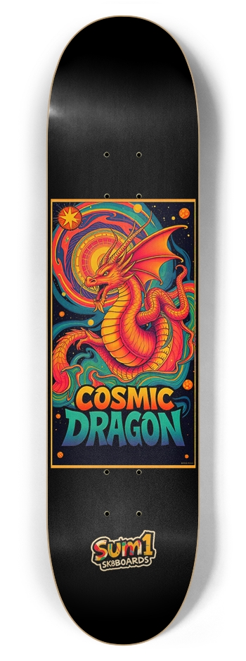 sum1sk8boards cosmic dragon 7.87 popsicle skateboard  7-7/8 Skateboard Deck