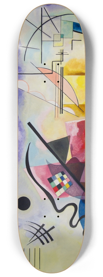 Kandinsky Jaune Rouge Bleu Skateboard Series Fine Art Skateboard  #1