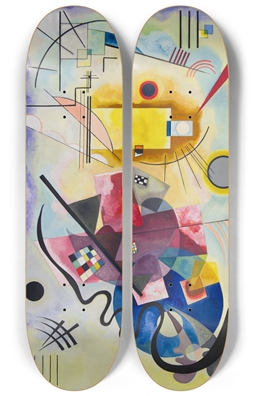 Kandinsky Jaune Rouge Bleu Skateboard Series Fine Art Skateboard 