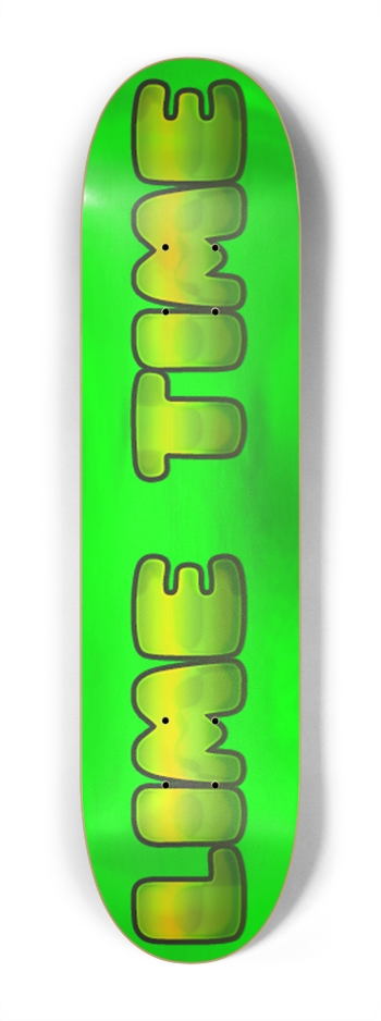 sum1sk8boards holographic lime time 7.25 popsicle skateboard 7-1/4 Mini/Kid Skateboard