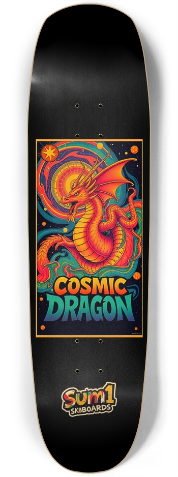 sum1sk8boards square nose cosmic dragon skateboard Square Nose