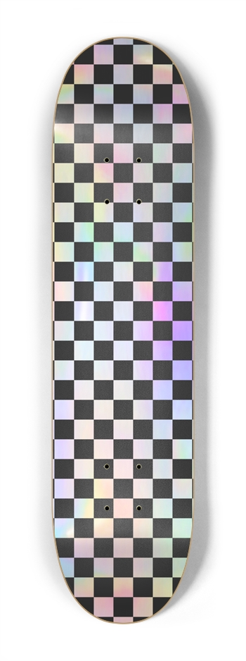 sum1sk8boards holographic checker 7.25 skateboard  7-1/4 Mini/Kid Skateboard