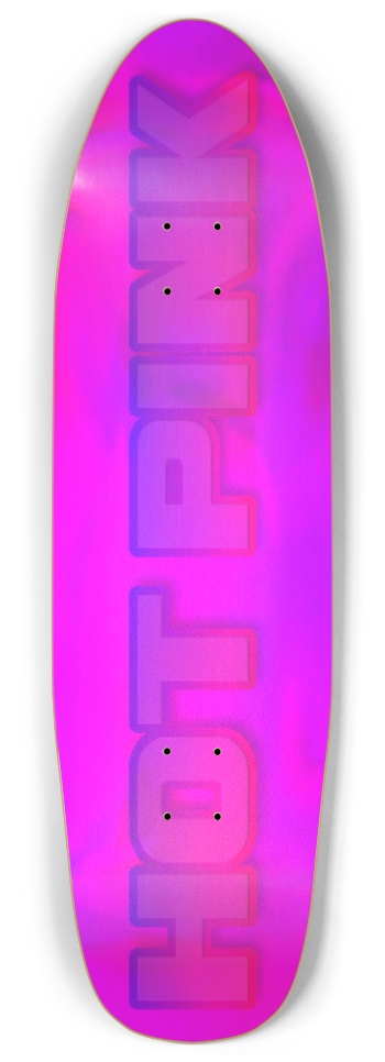 sum1sk8boards old school shape pool holographic hot pink skateboard Punk Nose Shape