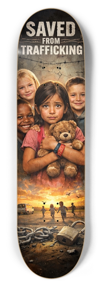 Saved From Trafficking Deck 8-1/2 Skateboard Deck