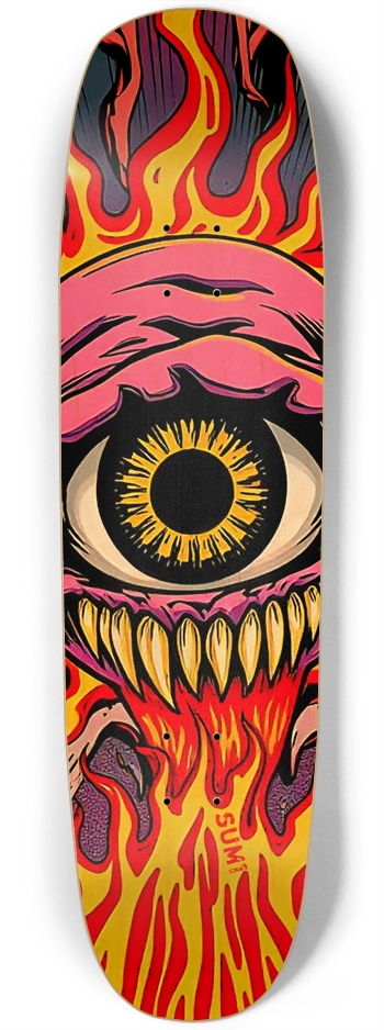 sum1sk8boards eyeball monster square nose skateboard Square Nose