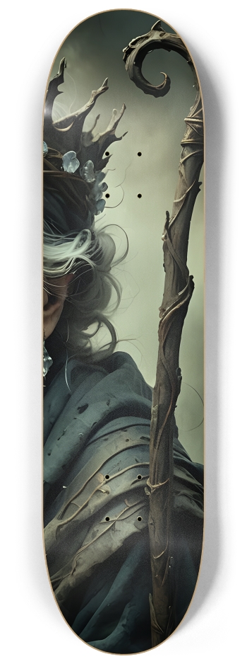 Mystical Elderly Queen 0001 #3 8-1/4 Skateboard Deck