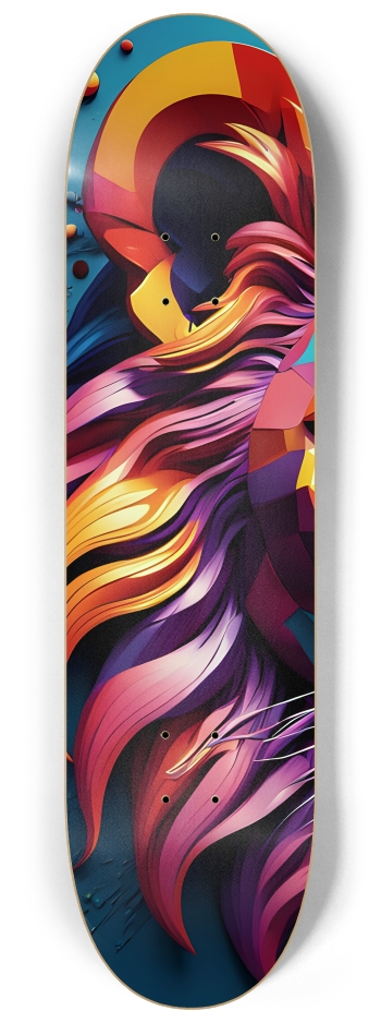 Neo Pop Art Lion 0001 #1 8-1/4 Skateboard Deck