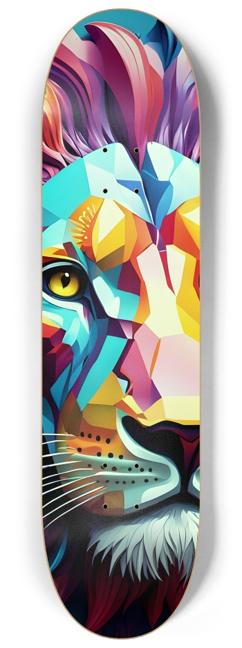 Neo Pop Art Lion 0001 #2 8-1/4 Skateboard Deck