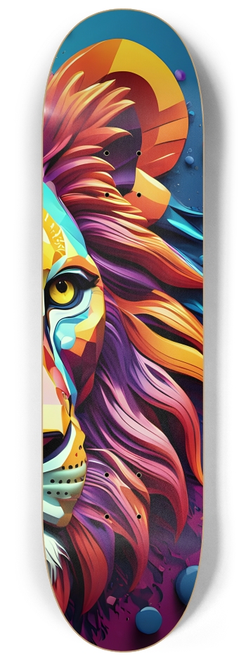 Neo Pop Art Lion 0001 #3 8-1/4 Skateboard Deck