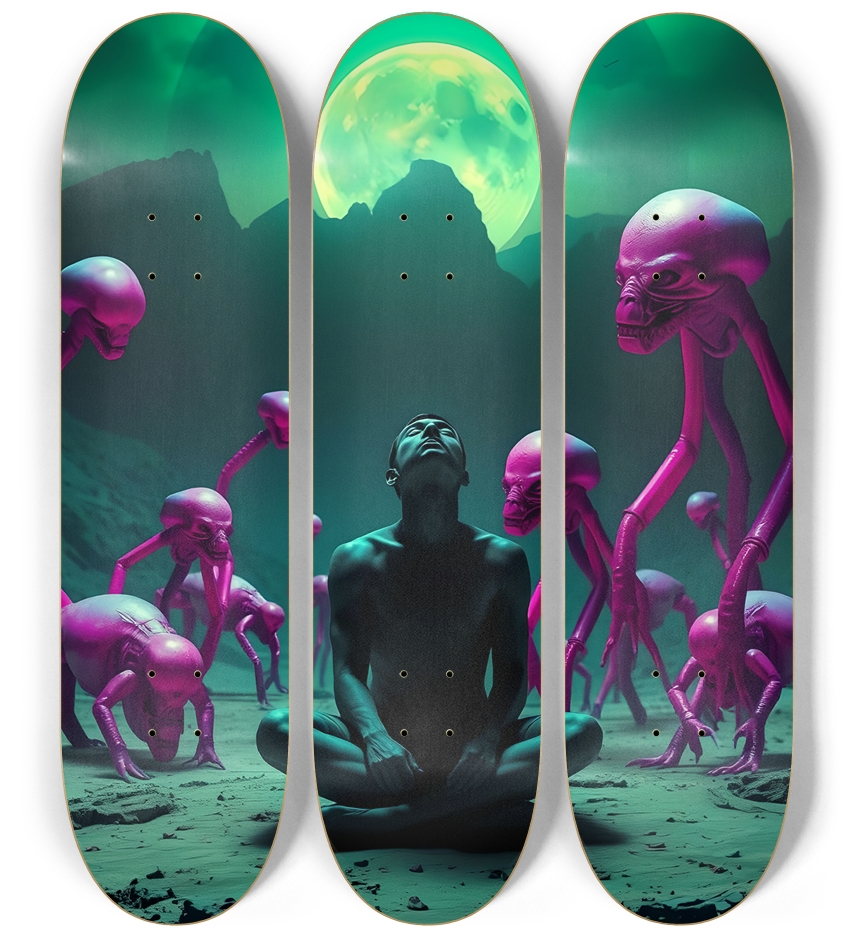 Moonrise of The Valley of Torment 0001 3 Deck Wall Series