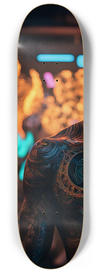 Fractal Tattoos 0011 #1 8-1/4 Skateboard Deck