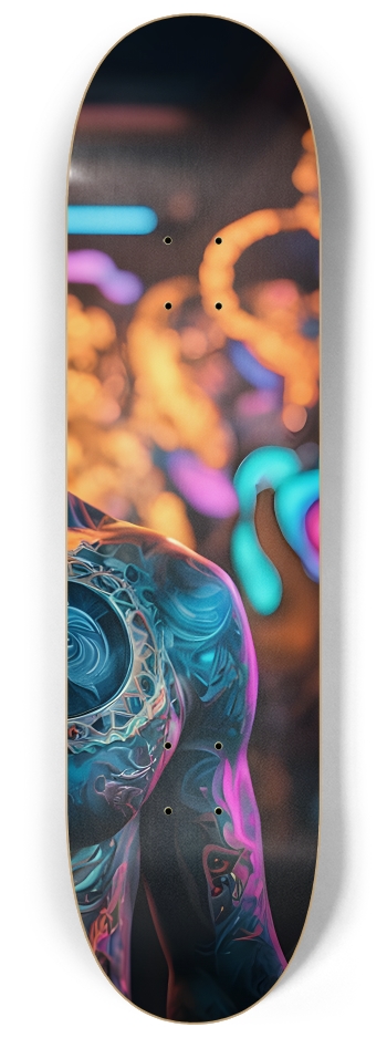 Fractal Tattoos 0011 #3 8-1/4 Skateboard Deck